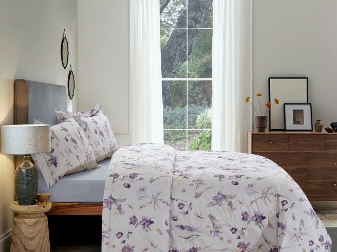 Комплект с ЛЕТНИМ одеялом из египетского хлопка Premium 200х220 см, 2370-OMP